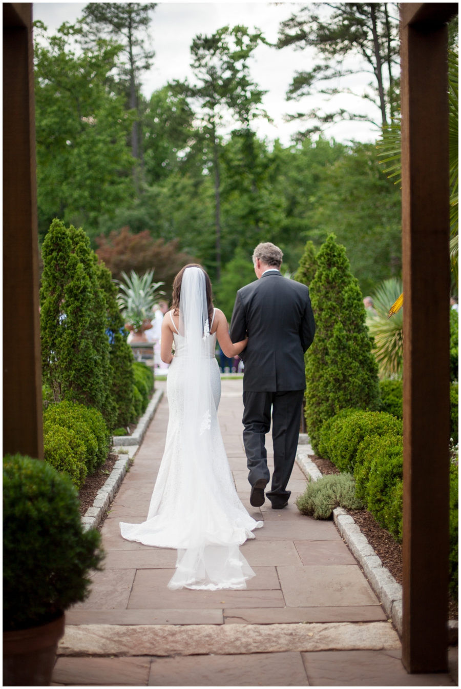 wedding at Sarah P Duke Memorial Gardens