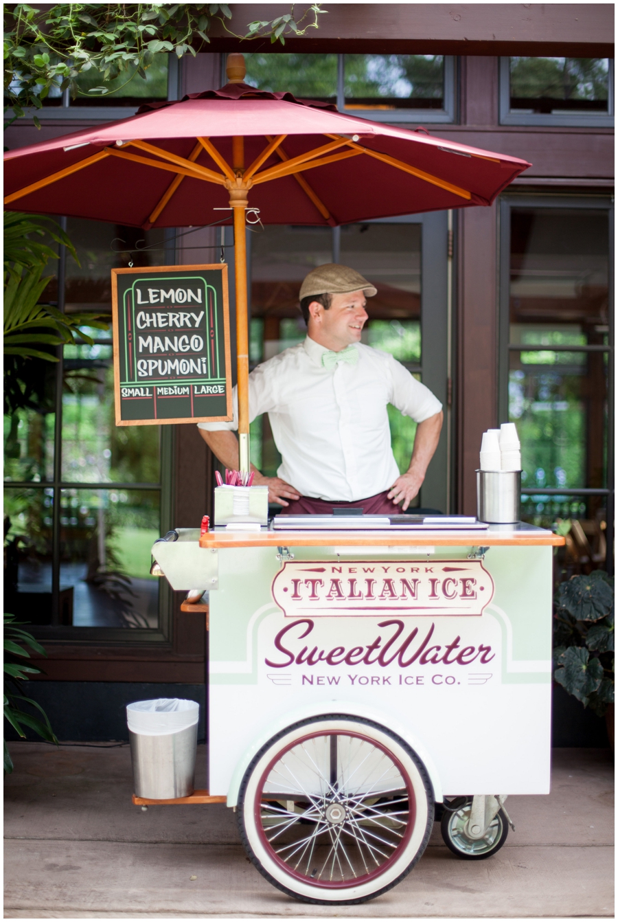 Italian Ice cart for Raleigh wedding